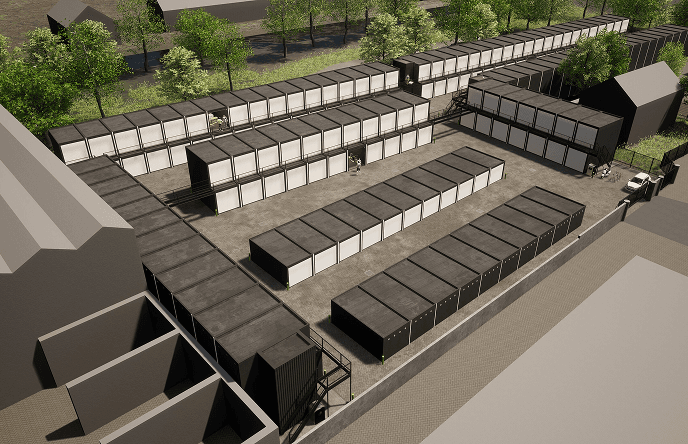 Foto van een garagebox