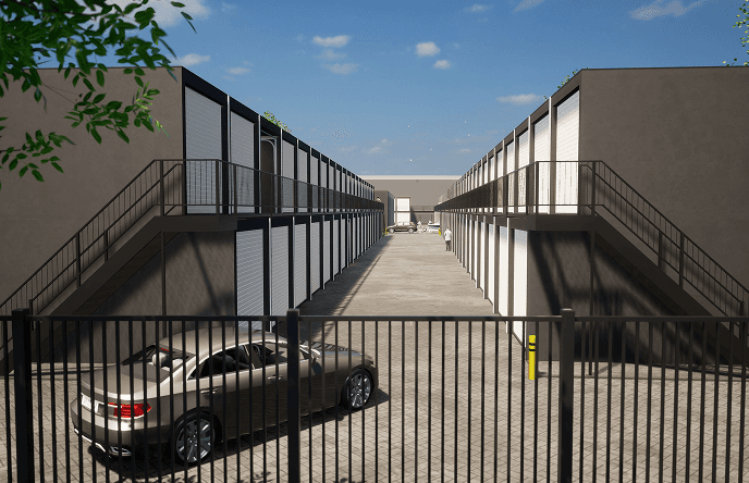 Foto van een garagebox